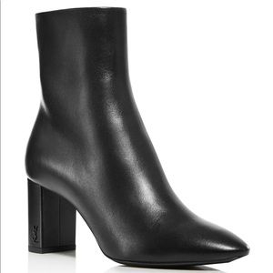 Saint Laurent Lou 75 Leather Bootie 39